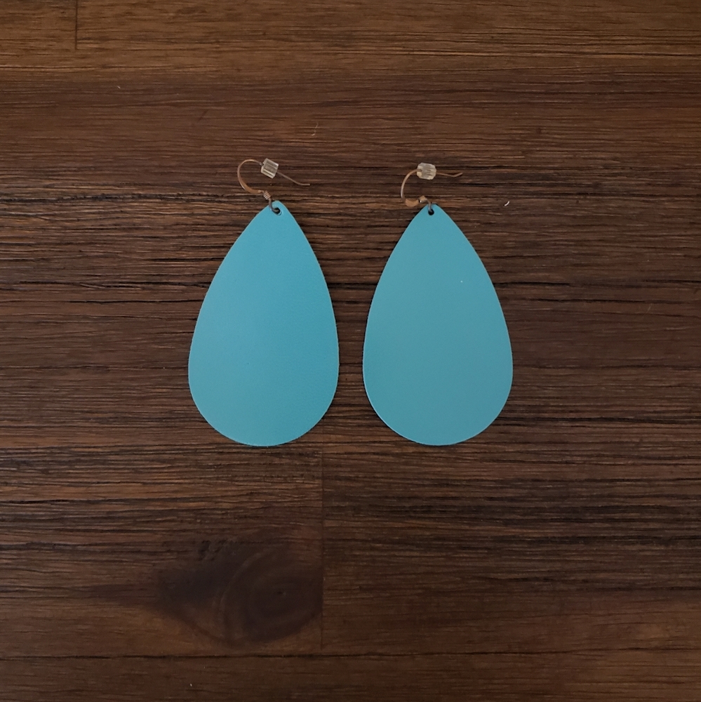 Nickel and Suede Leather Earrings